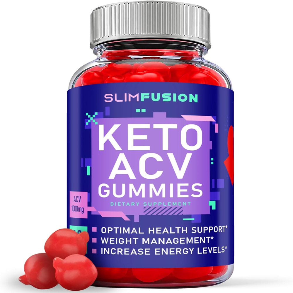 (1 Pack) Slim Fusion Keto ACV Gummies - Apple Cider Vinegar Supplement for Weight Loss - Energy & Focus Boosting Dietary Supplements for Weight Management & Metabolism - Fat Burn - 60 Gummies