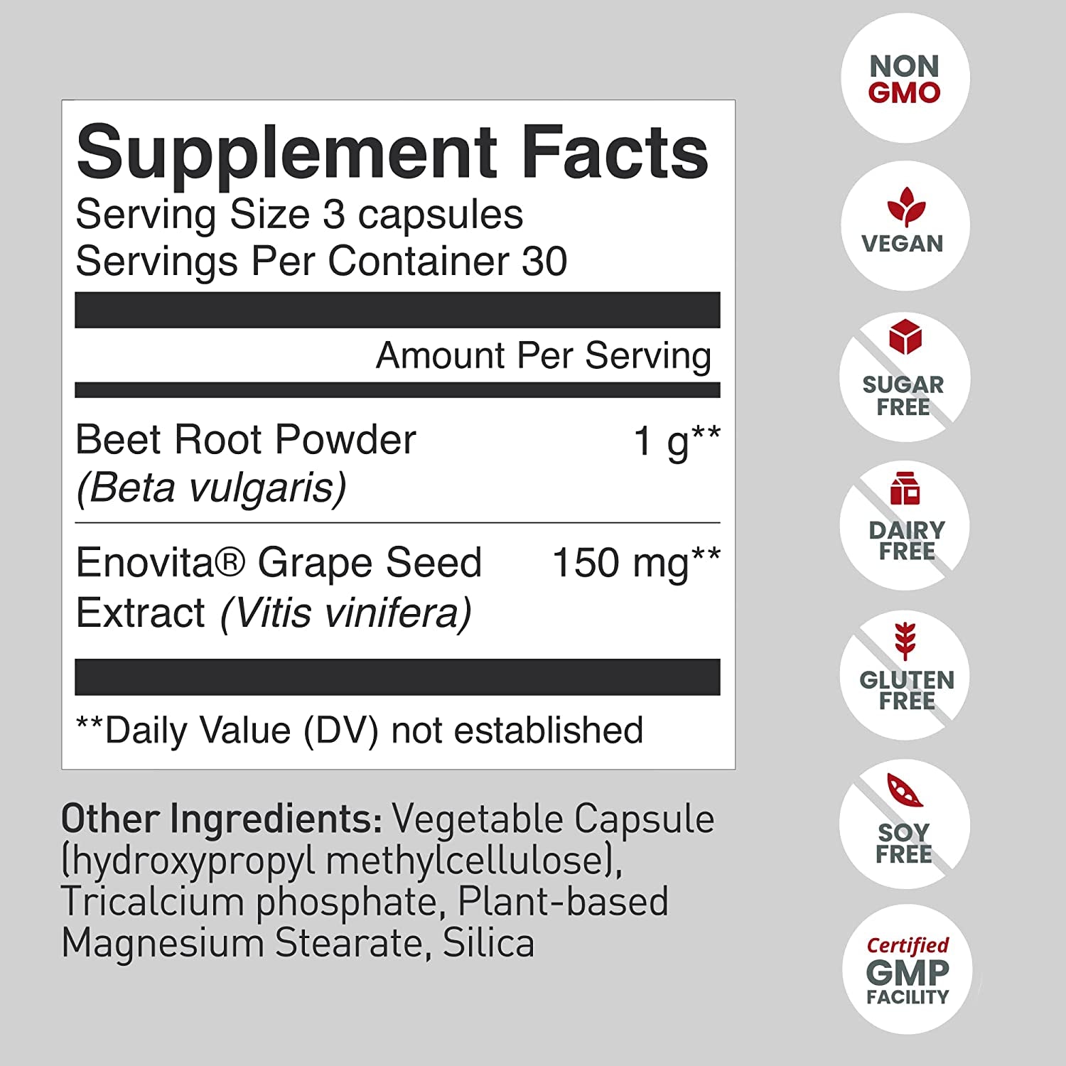 Humann Superbeets Beet Root Capsules Quick Release 1000Mg - Supports Nitric Oxide Production, Blood Pressure – Clinically Studied Antioxidants 90 Count Non-Gmo Powder