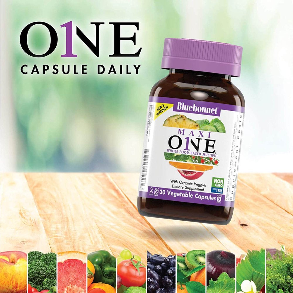 Bluebonnet Nutrition - Maxi One Whole Food-Based Multiple Iron-Free - 60 Vegetable Capsule(S)