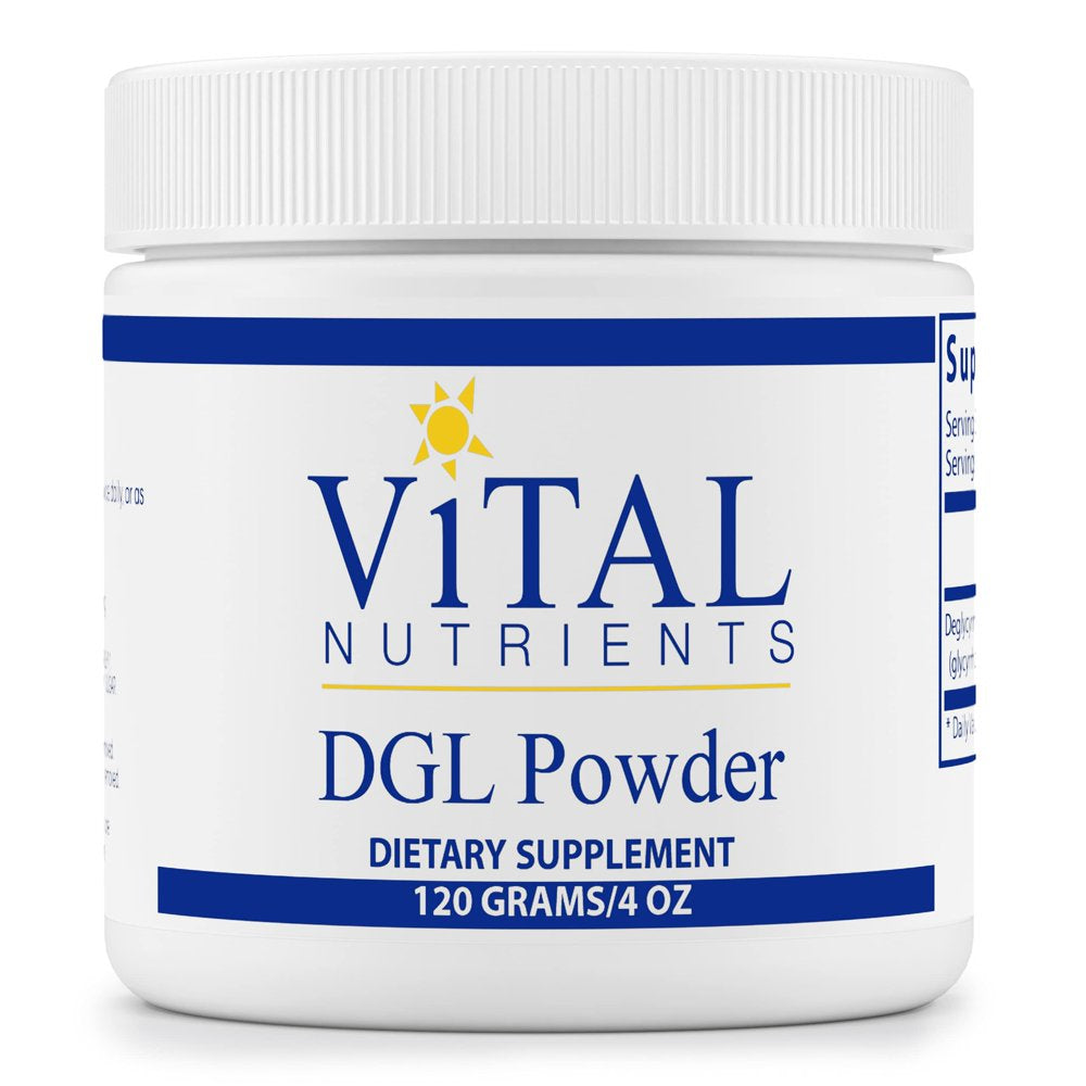 Vital Nutrients - DGL Powder - DGL Licorice Root Supplement - Licorice Extract to Support Healthy Stomach Lining and Digestive Tract - Gluten Free - Vegetarian - 120 Grams per Bottle