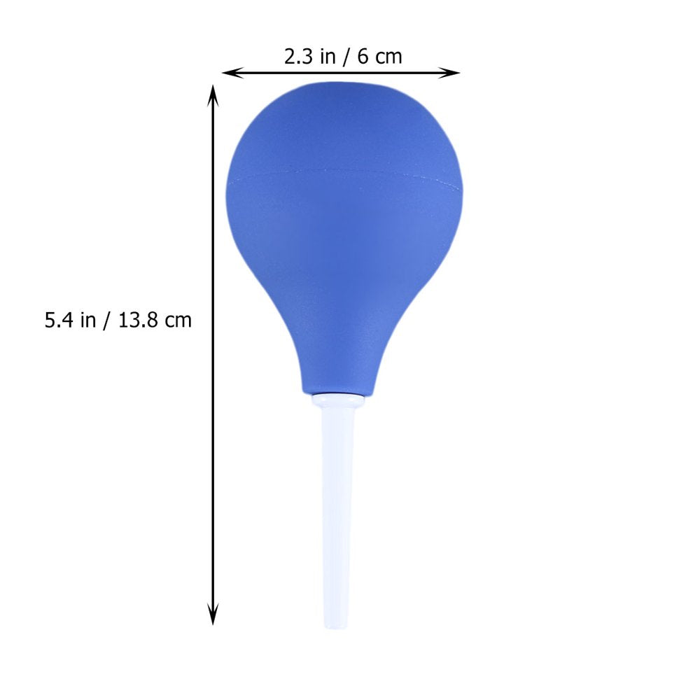 Etereauty 1PC 89ML Small Douche Ball Shape Cleaner Vaginal Flusher Washing Enemator for Adults (Blue)