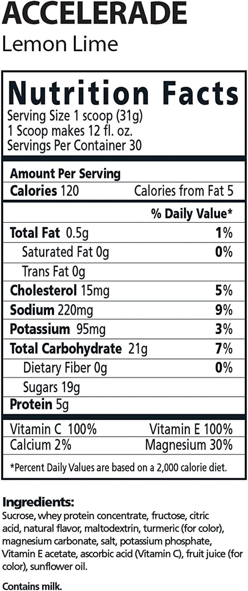 Accelerade Pacifichealth, All Natural Sport Hydration Drink Mix with Protein, Carbs, and Electrolytes for Superior Energy Replenishment - Net Wt. 2.06 Lb, 30 Serving (Lemon Lime) with Shaker