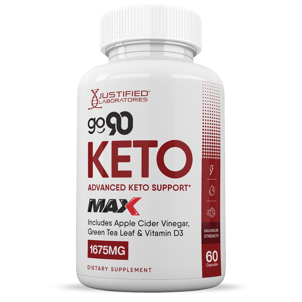 (3 Pack) Go 90 Keto ACV MAX Pills 1675Mg Dietary Supplement 180 Capsules