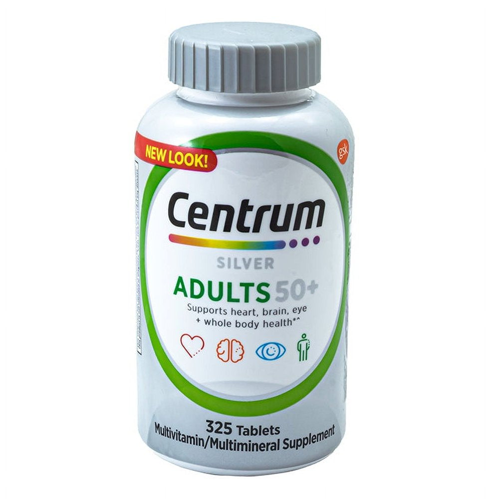 Centrum Silver Adults 50+ Multi-Vitamin Tablets (325 Count)