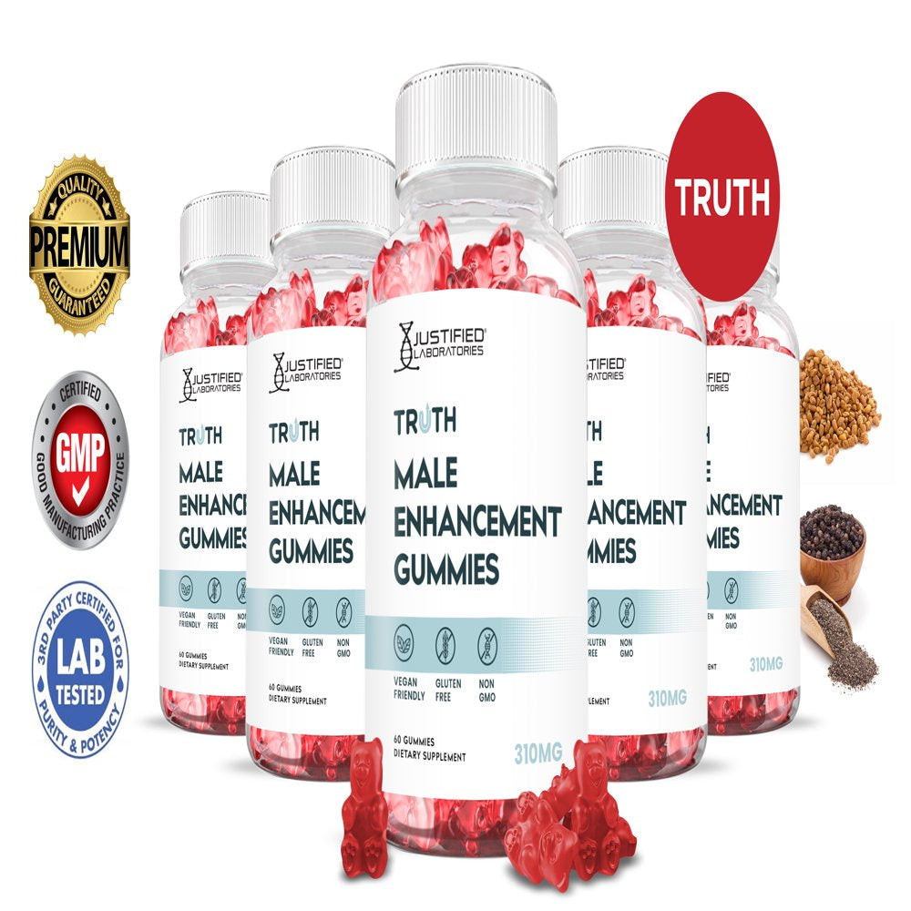 (5 Pack) Truth Male Enhancement Gummies 310MG 300 Gummys