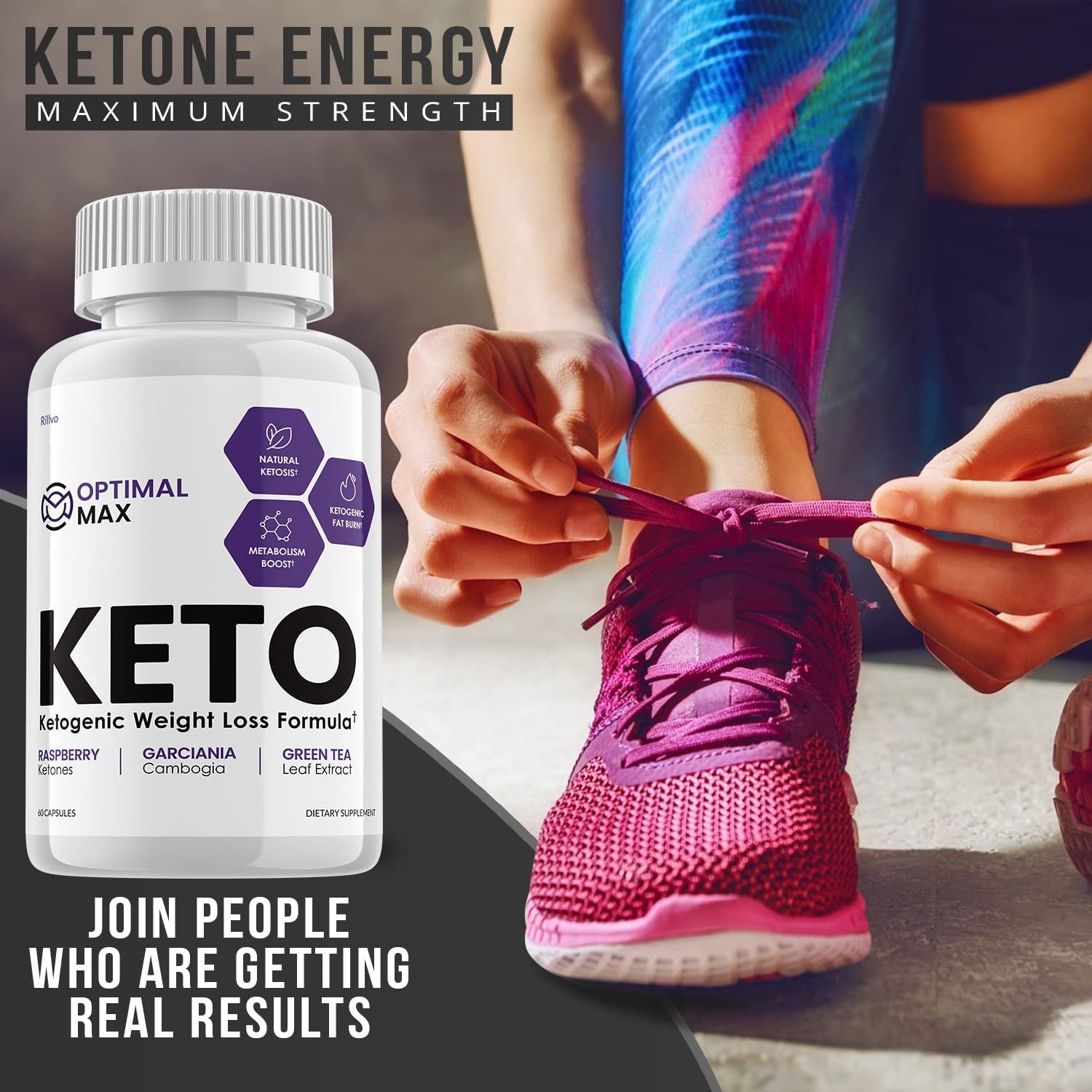 Optimal Max Keto Pills Advanced Ketogenic Support (60 Capsules)