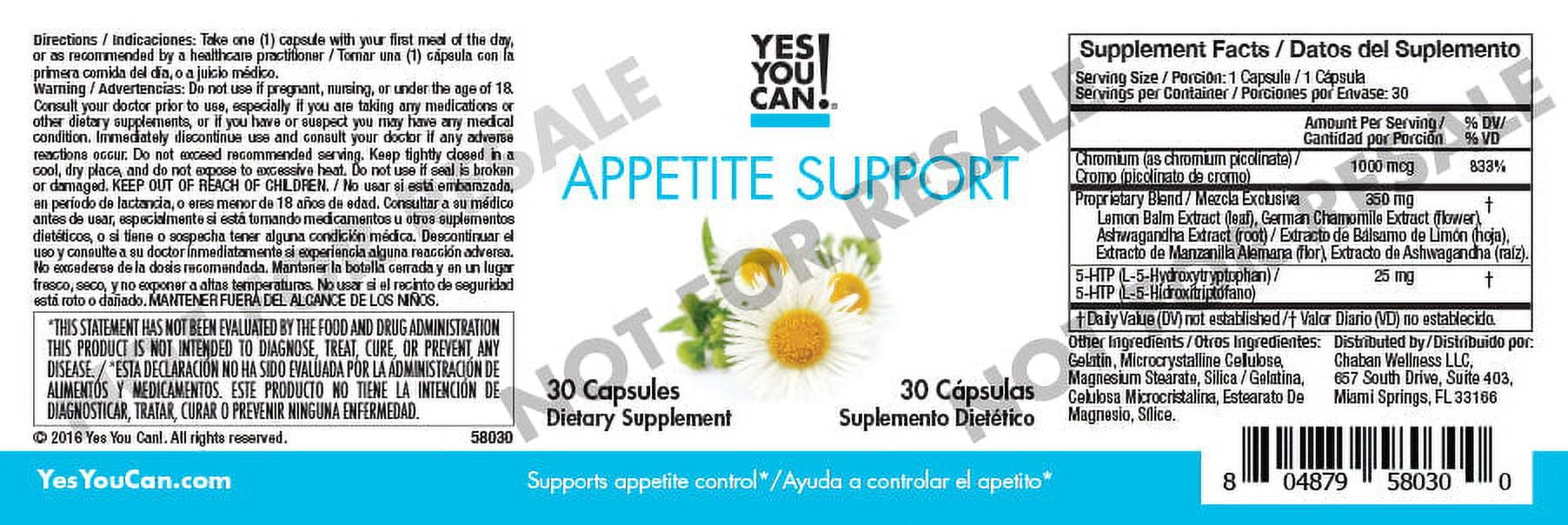 Yes You Can! Weight Loss Diet Supplement Kit Made with High-Quality Ingredients - Bundle Includes: (One Slim Down, One Appetite Support, One Collagen, One Colon Optimizer) - 30 Servings