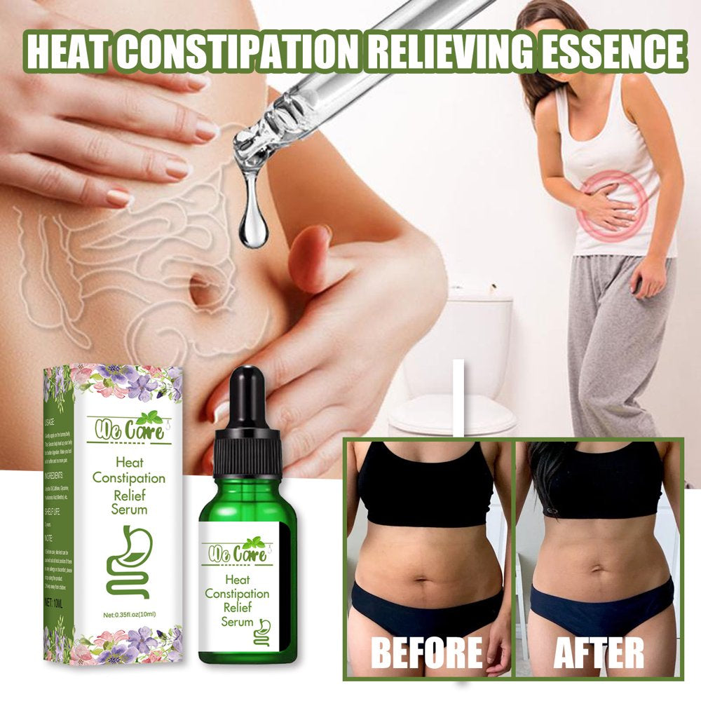 Xipoxipdo We-Care Heat Constipation Relief Serum Belly Cellulite Massage Oil Natural Ingredients for Constipation, Bloating and Gas Relief 10Ml