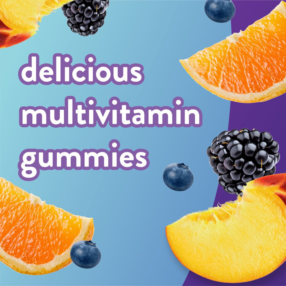 Vitafusion Multivites Gummy Multivitamins for Adults, Berry, Peach and Orange Flavored, 150 Count