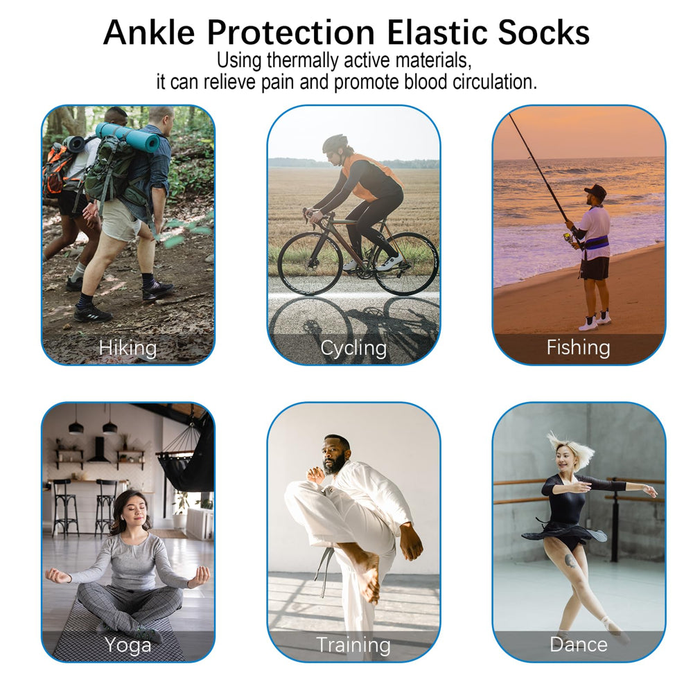 3Pairs Neuropathy Socks Soothe Relief Compression Socks 20-30 Mmhg - Comprex Ankle Sleeves for Arch Support, Achilles Tendonitis, Foot Pain Relief