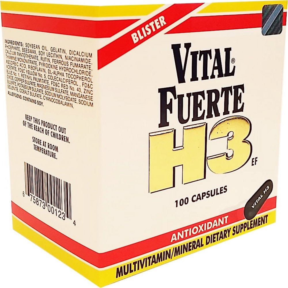 Vital Fuerte H3 100 Cap - Multivitaminico