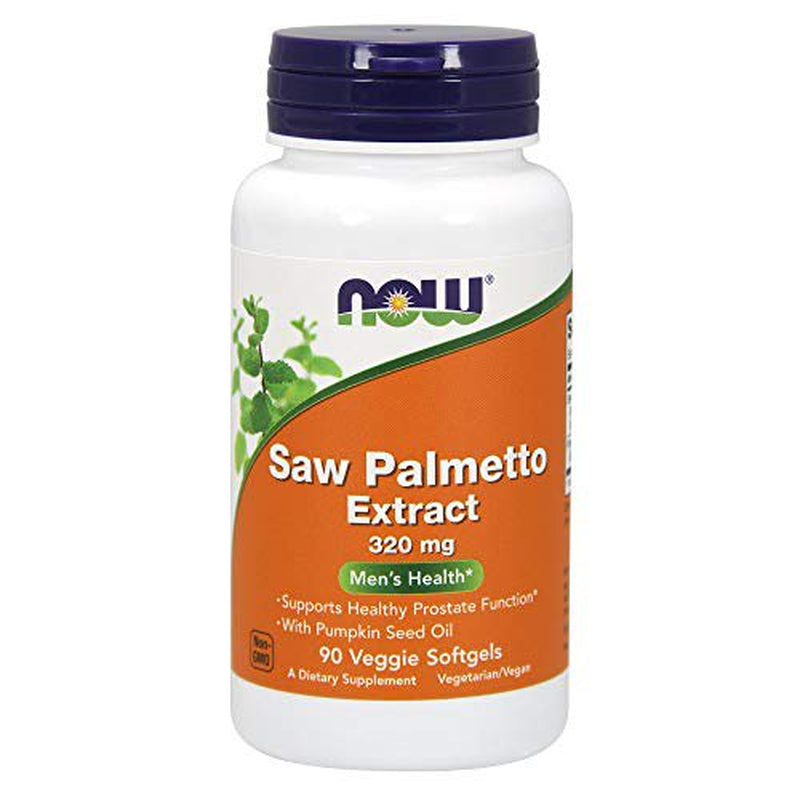 NOW Supplements, Saw Palmetto Extract 320 Mg with Pumpkin Seed Oil, Men'S Health*, 90 Veg Softgels