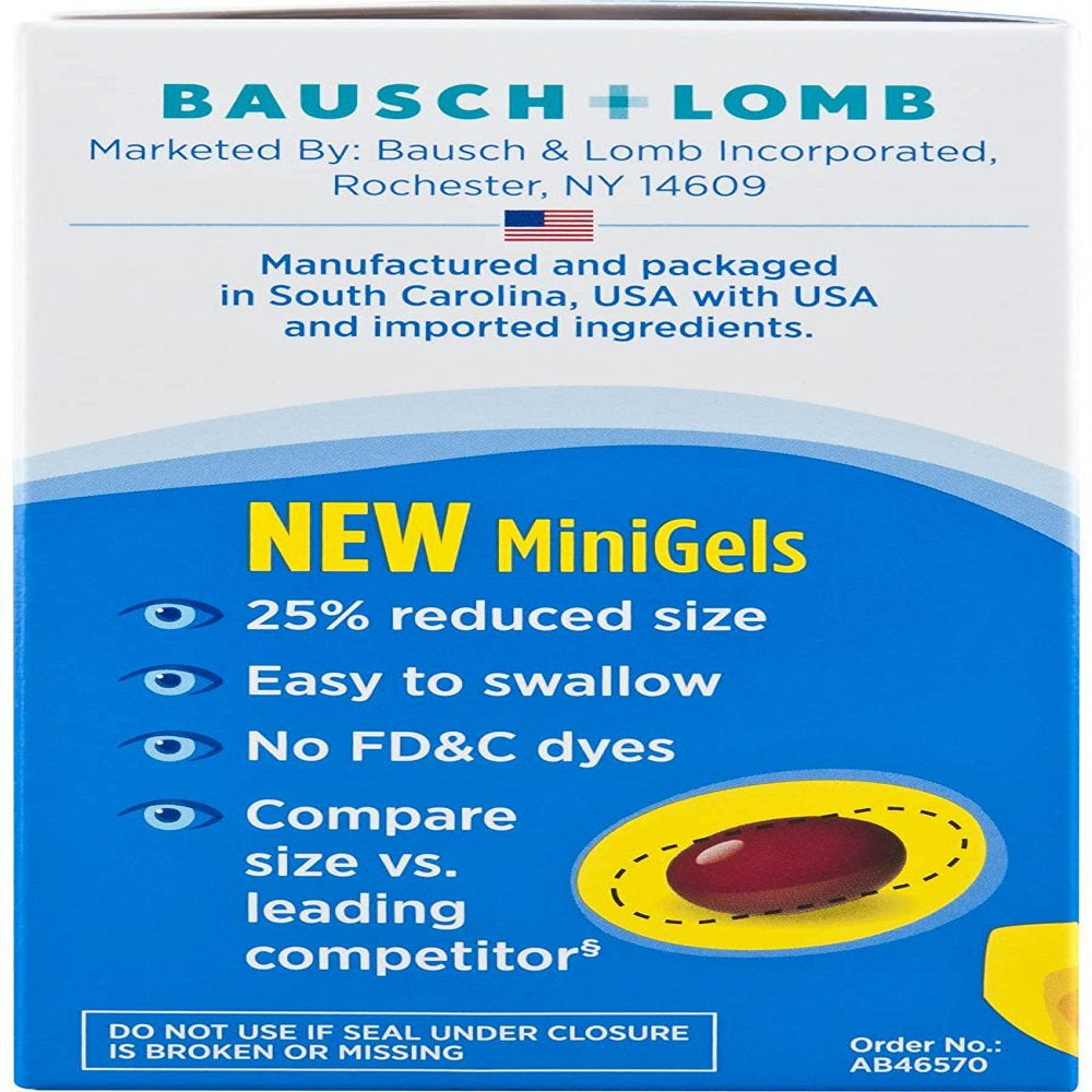 Bausch & Lomb Ocuvite Adult 50 plus with Omega 3 & Lutein, 50 Ct, 6 Pack