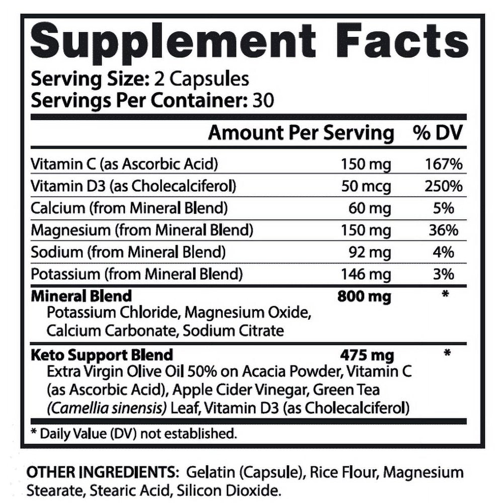 (2 Pack) True Ketosis Keto ACV Pills 1275Mg Alternative to Gummies Dietary Supplement 120 Capsules