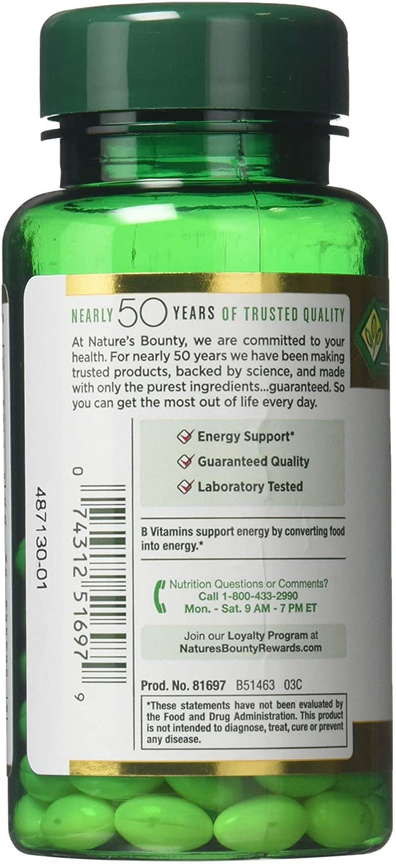 Nature'S Bounty Biotin 10,000 Mcg, Rapid Release Softgels 120 Ea (Pack of 2)