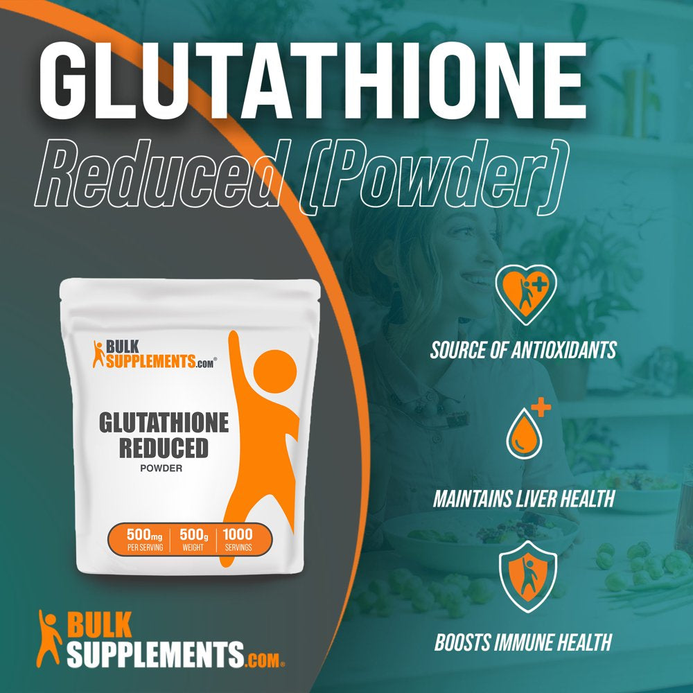 Bulksupplements.Com Glutathione Powder (500G - 1000 Servings)