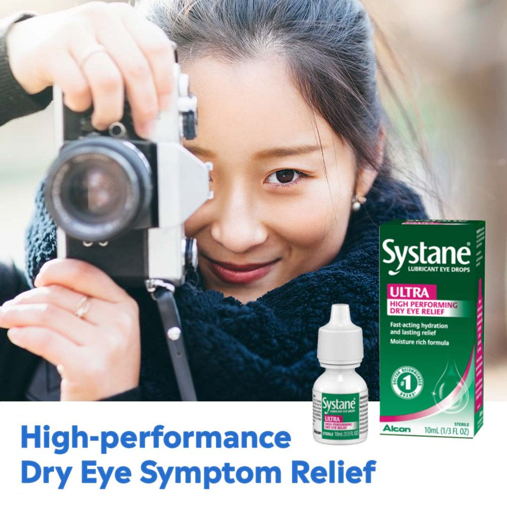 Systane Ultra Dry Eye Care Symptom Relief Eye Drops, 10 Ml