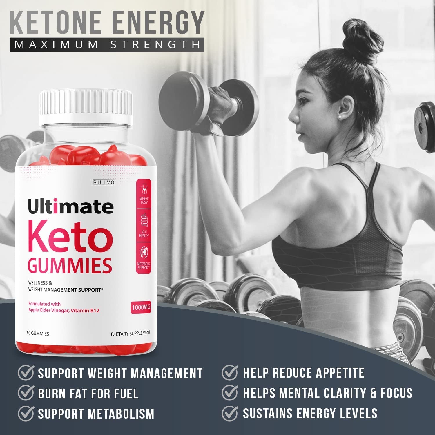 (5 Pack) Ultimate Keto Gummies Max Potency Ultimate Keto Gummy Advanced Formula (300 Gummies)