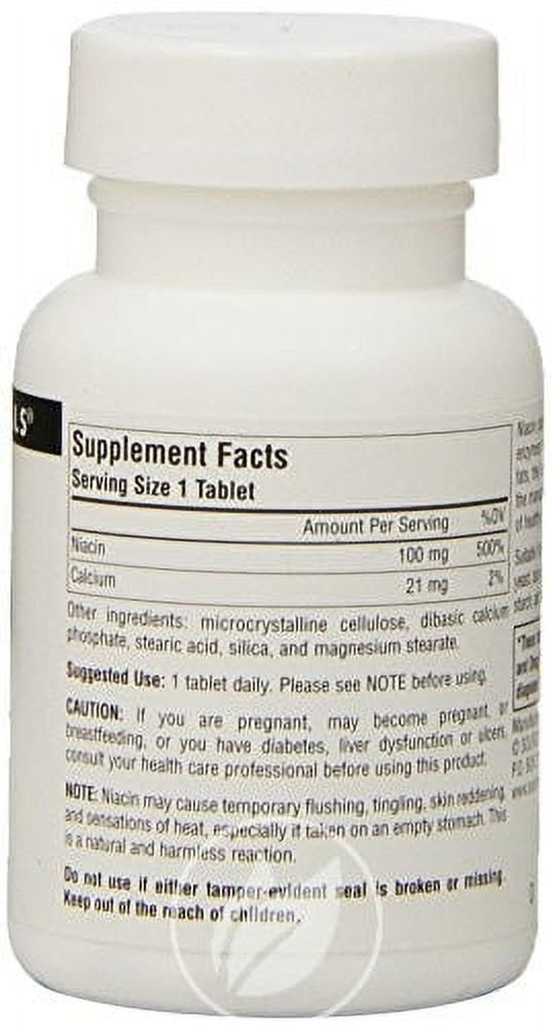 (2 Pack) Source Naturals Niacin 100Mg 100T