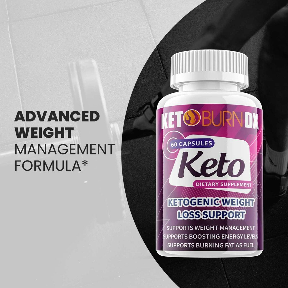 (1 Pack) Keto Burn DX - Supplement for Weight Loss - Energy & Focus Boosting Dietary Supplements for Weight Management & Metabolism - Advanced Fat Burn Raspberry Ketones Pills - 60 Capsules