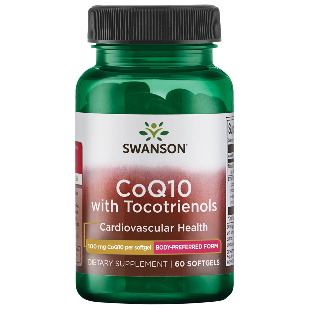 Swanson Coq10 with Tocotrienols 100 Mg 60 Softgels