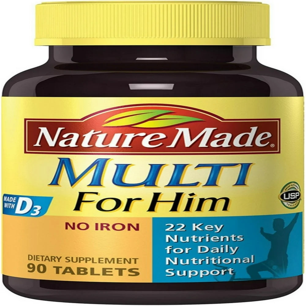Nature Made Multi for Him 90 Tablets (Pack of 2)