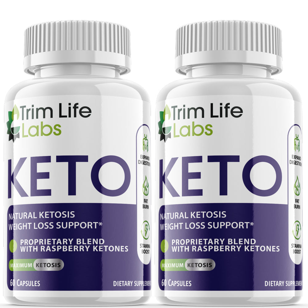 (2 Pack) Trim Life Keto - Pills for Weight Loss - Energy Boosting Supplements for Weight Management - Advanced Ketogenic Ketones - 120 Capsules