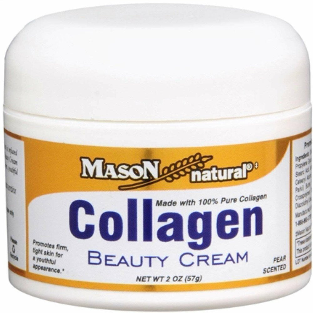 Mason Natural Collagen Beauty Cream Made with Pure Collagen 2Oz, 7-Pack