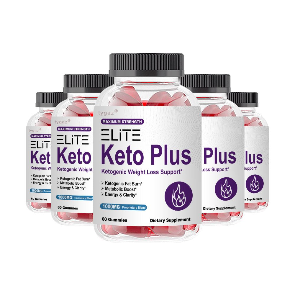 (5 Pack) Elite Keto Plus, Elite Keto plus ACV Gummies