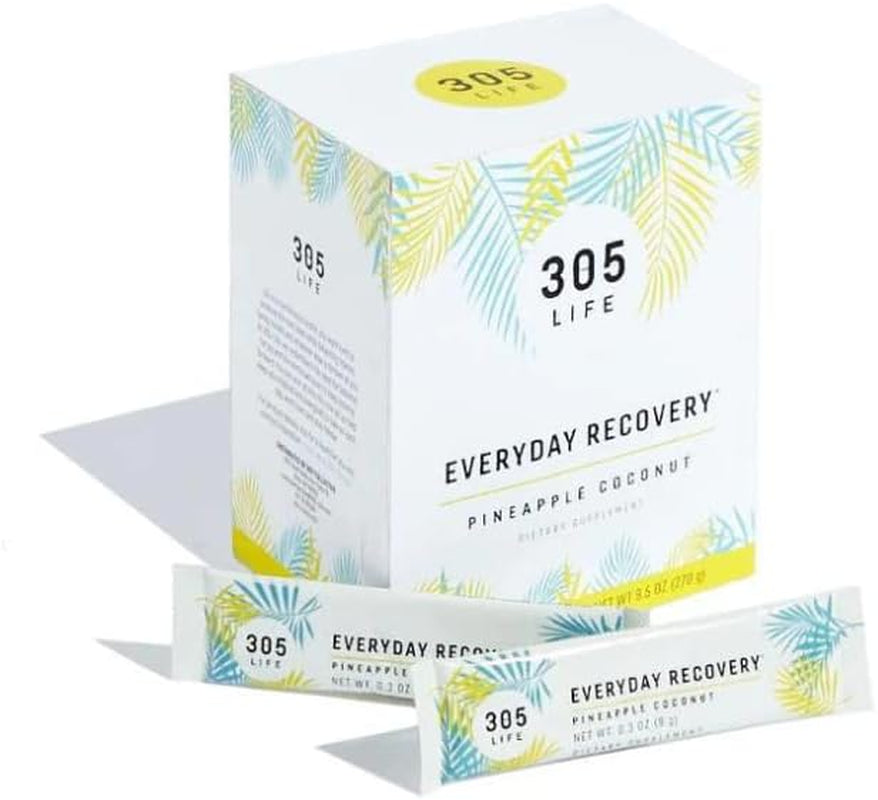 305 Life Recovery & Hydration Booster Drink Powder Supplement: Fast-Acting Hydration and Cardio Recovery with Immune Support in Easy-Open Single Servings - 30 Packets