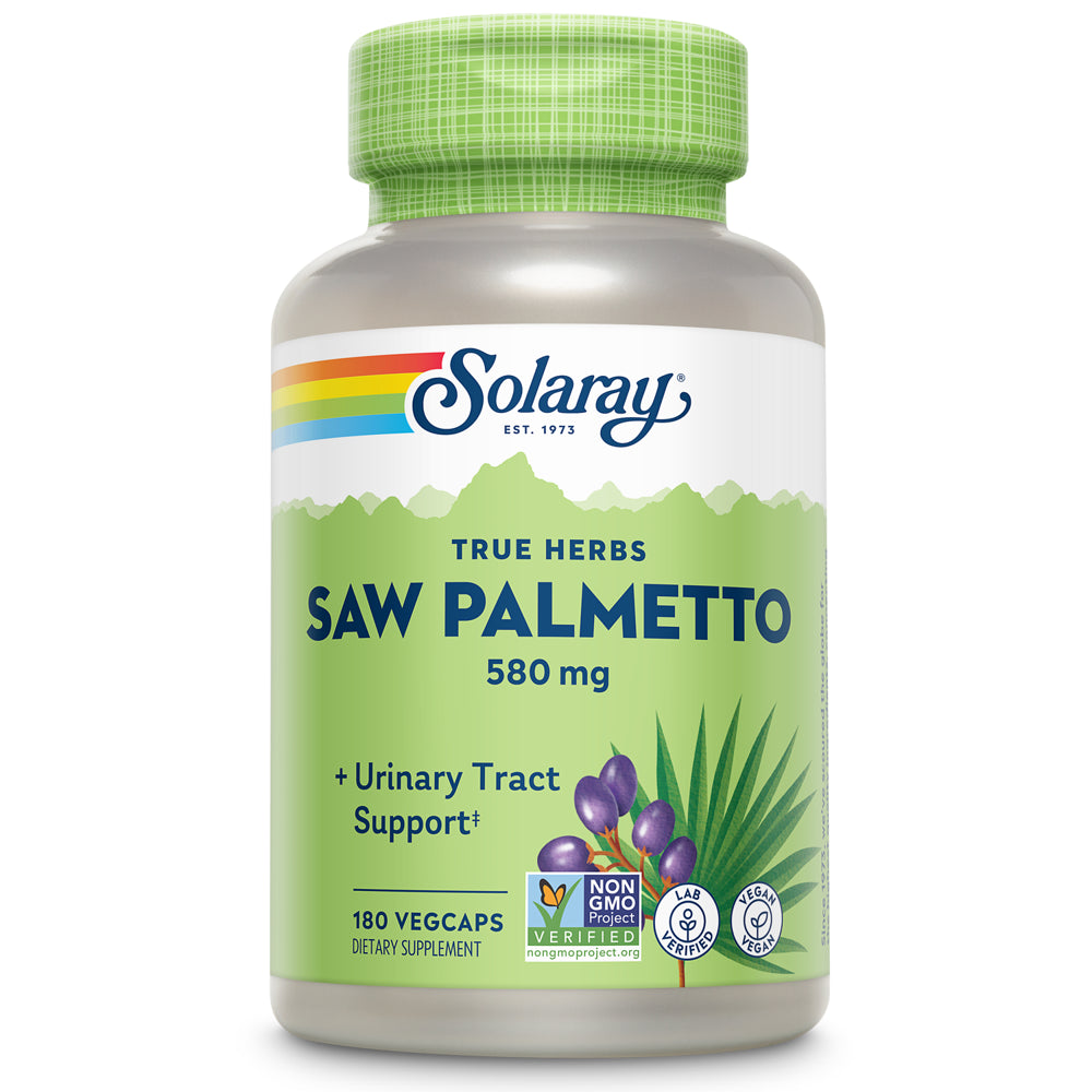 Solaray Saw Palmetto Berry 580Mg | 180 Vegcaps