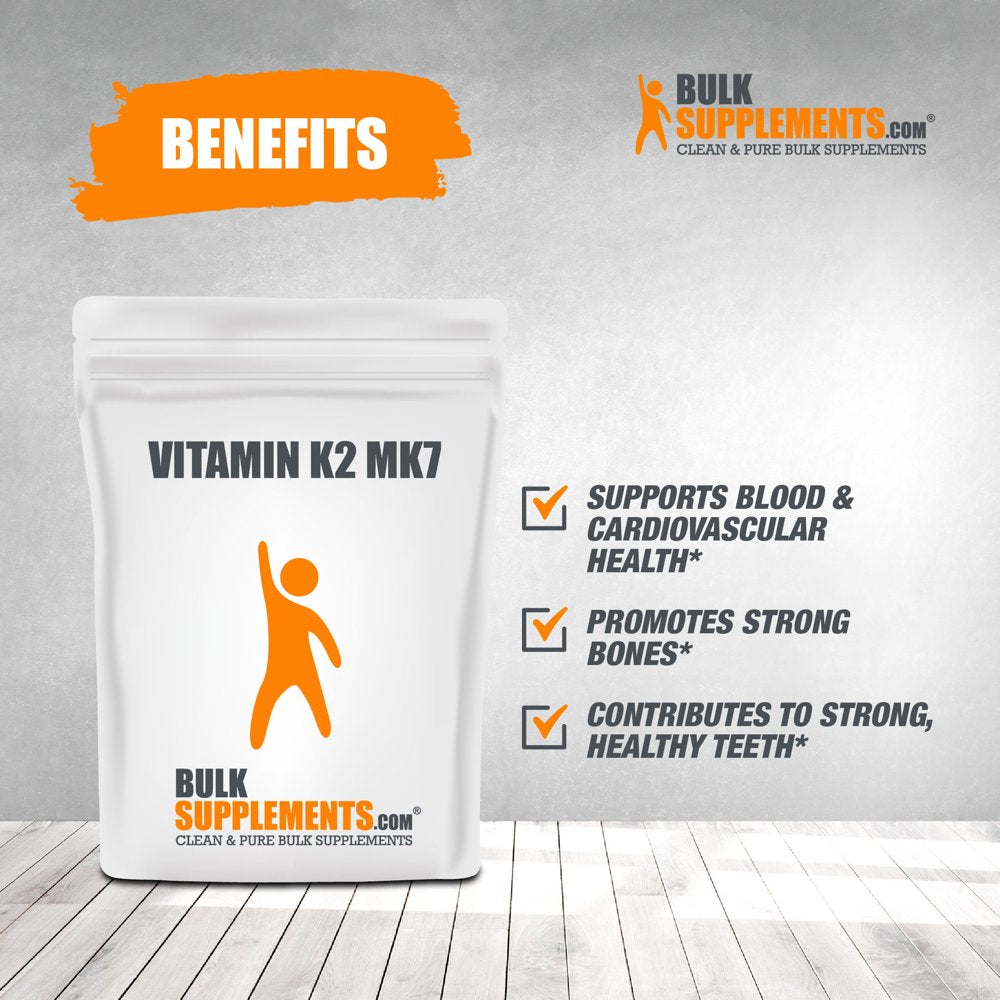 Bulksupplements.Com Vitamin K2 MK7 Powder (500 Grams)