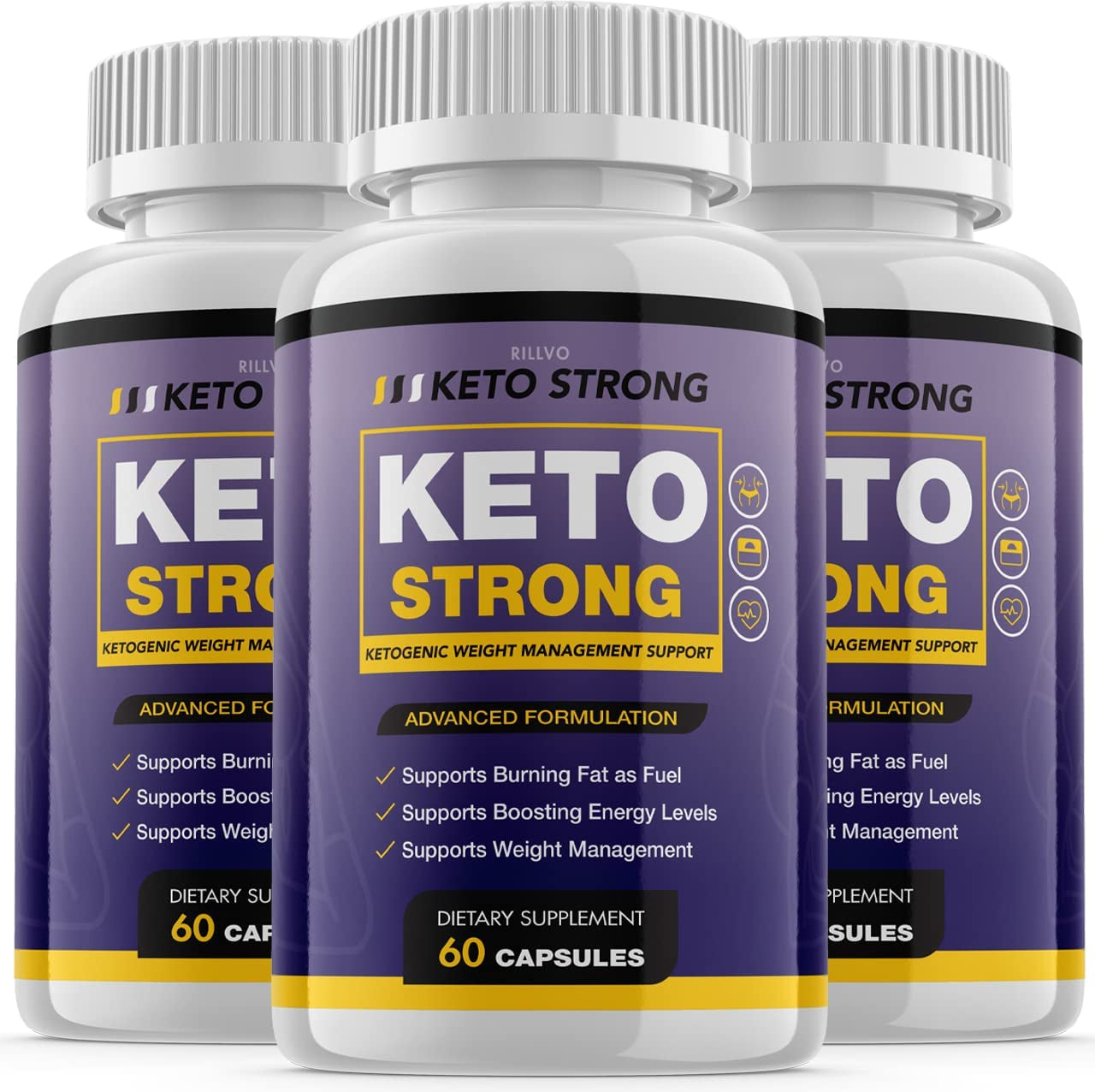 (3 Pack) Keto Strong XP Advanced Formula Ketosis Pills (180 Capsules)