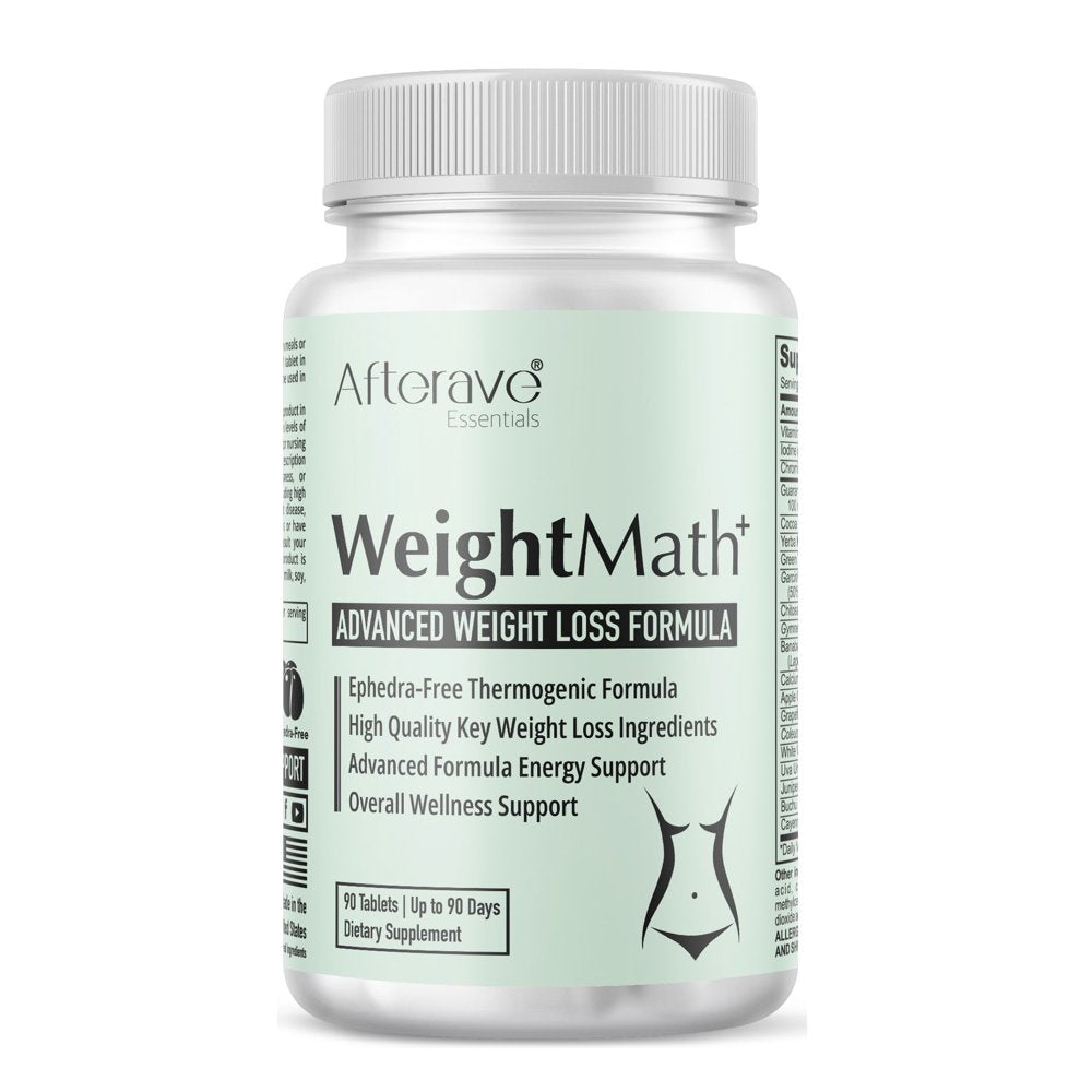 Weightmath Advanced Weight Loss Formula, Metabolism Booster for Energy, Fat Trimming & Flatter Stomach, Aids Belly Bloat, Digestive & Probiotic System, Essential Nutrients to Help Rapid Colon Cleanse