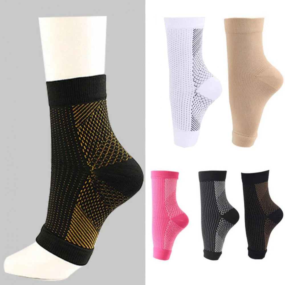 5Pairs Neuropathy Socks, Ankle Brace Socks and Tendonitis Compression Socks,For Pain Relief and Plantar Fasciitis for Women and Man,Ankle Compression Sleeve for Ankle Swelling