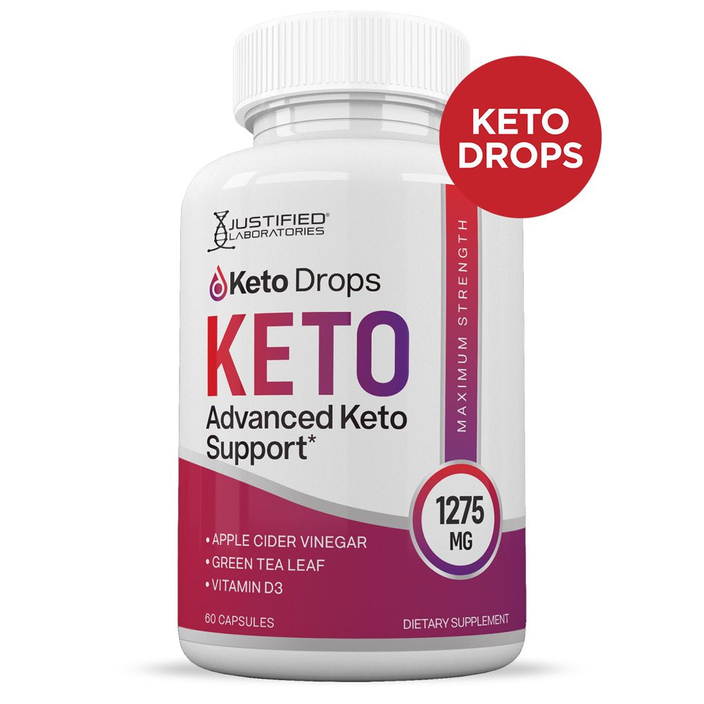 (3 Pack) Keto Drops Keto ACV Pills 1275Mg Alternative to Gummies Dietary Supplement 180 Capsules