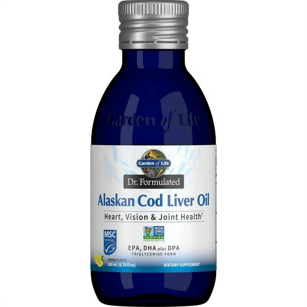 Garden of Life Dr. Formulated Alaskan Cod Liver Oil - Lemon 6.76 Fl Oz Liq