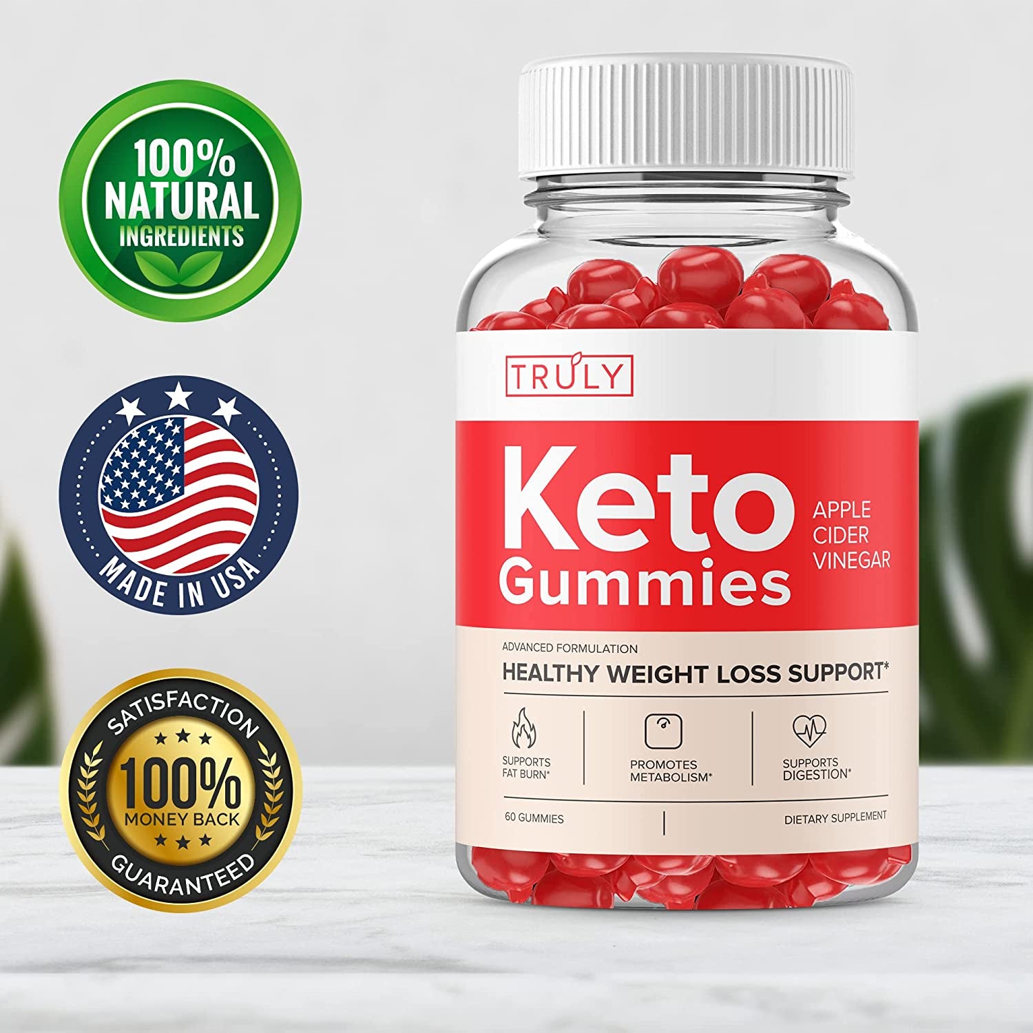 Vitaking (5 Pack) Truly Keto Gummies, Truly ACV Gummies, Truly Keto ACV Gummies, Truly ACV Keto Gummy S Gummie Improved (300 Gummies)