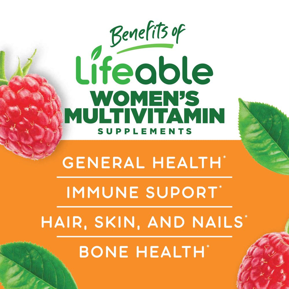 Lifeable Multivitamin Supplement for Women, with 11 Vitamins and Minerals, 90 Gummies