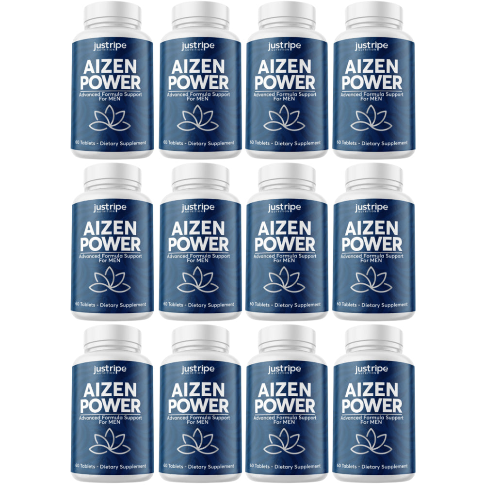 12 Pack Aizen Power Male Supplement for Drive & Energy 60Ct