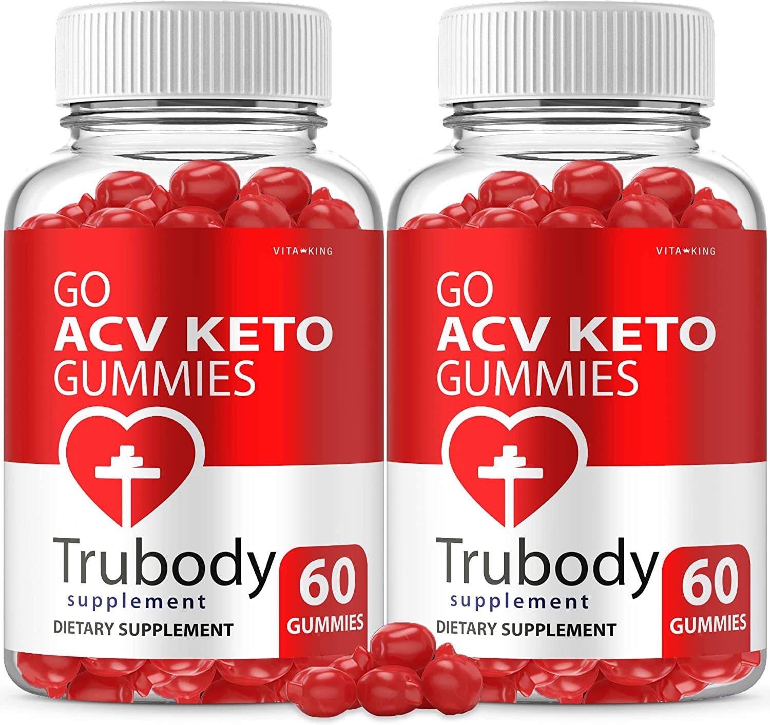 Vitaking (2 Pack) Trubody ACV Keto Gummies Trubody Go ACV Keto Gummies Trubody Keto Gummies Trubody ACV plus Gummies (120 Gummies)