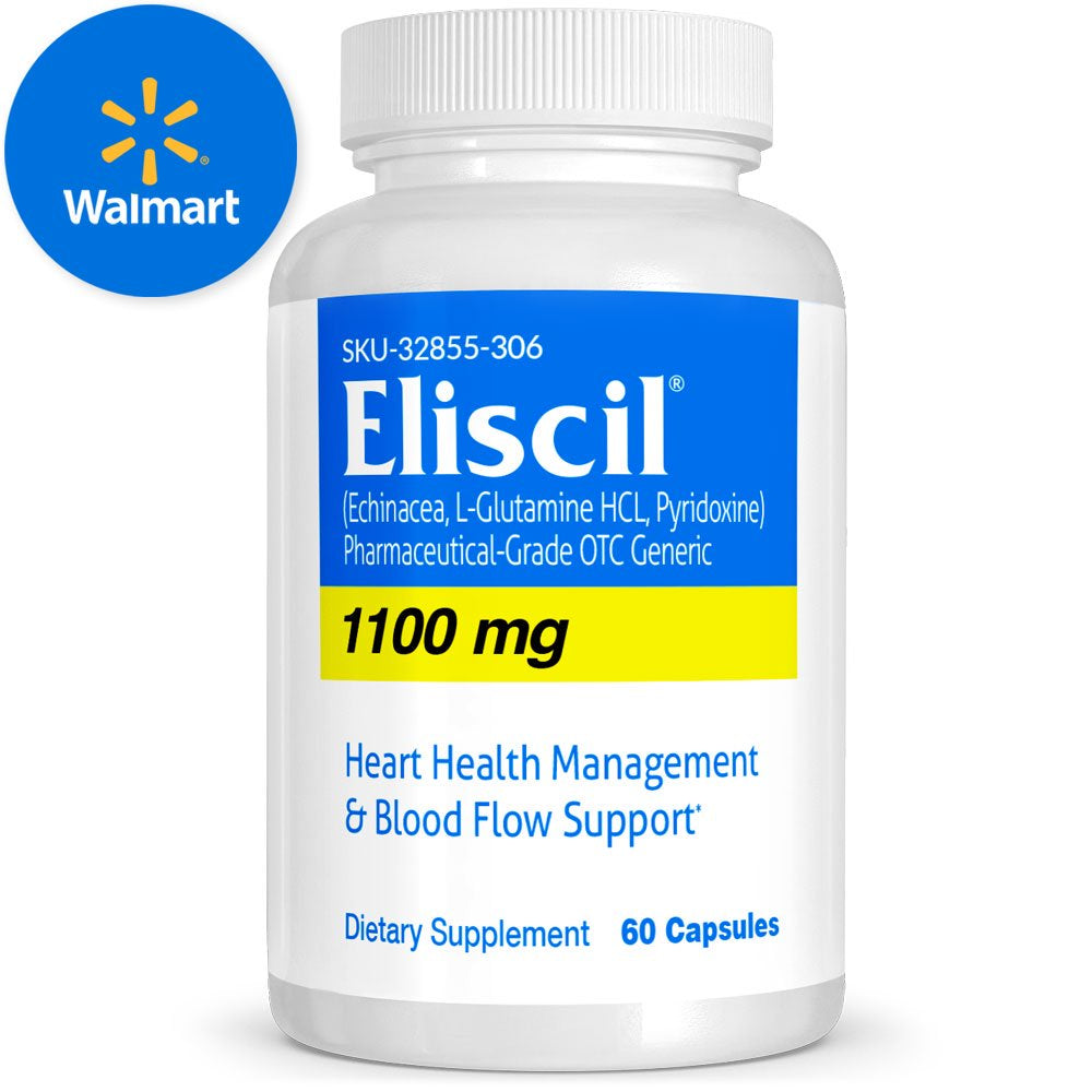 Eliscil Pharmaceutical Grade OTC, Heart Health, Blood Flow Support, 5, 60 Tablets, Vitasource