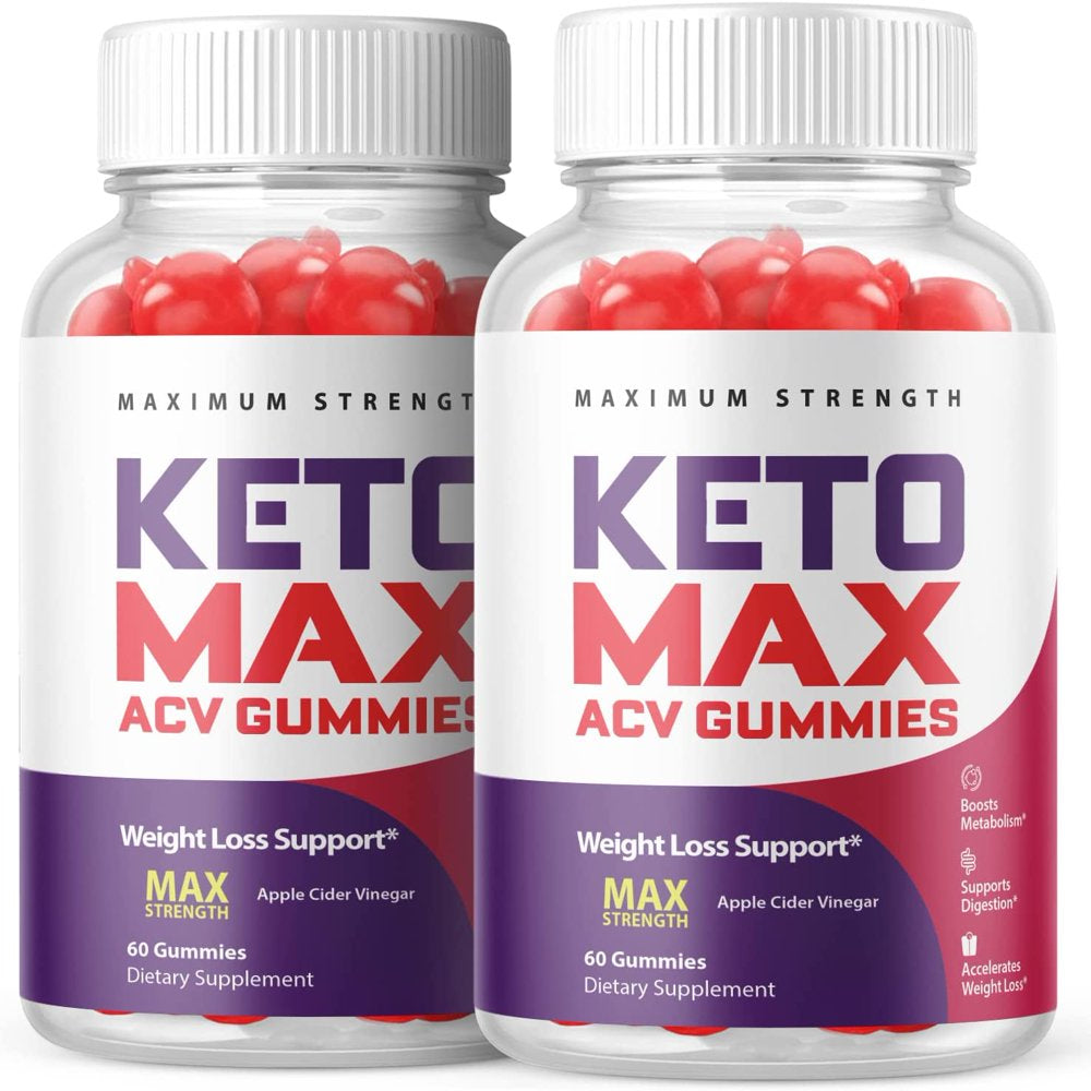 (2 Pack) Keto Max Keto ACV Gummies - Supplement for Weight Loss - Energy & Focus Boosting Dietary Supplements for Weight Management & Metabolism - Fat Burn - 120 Gummies