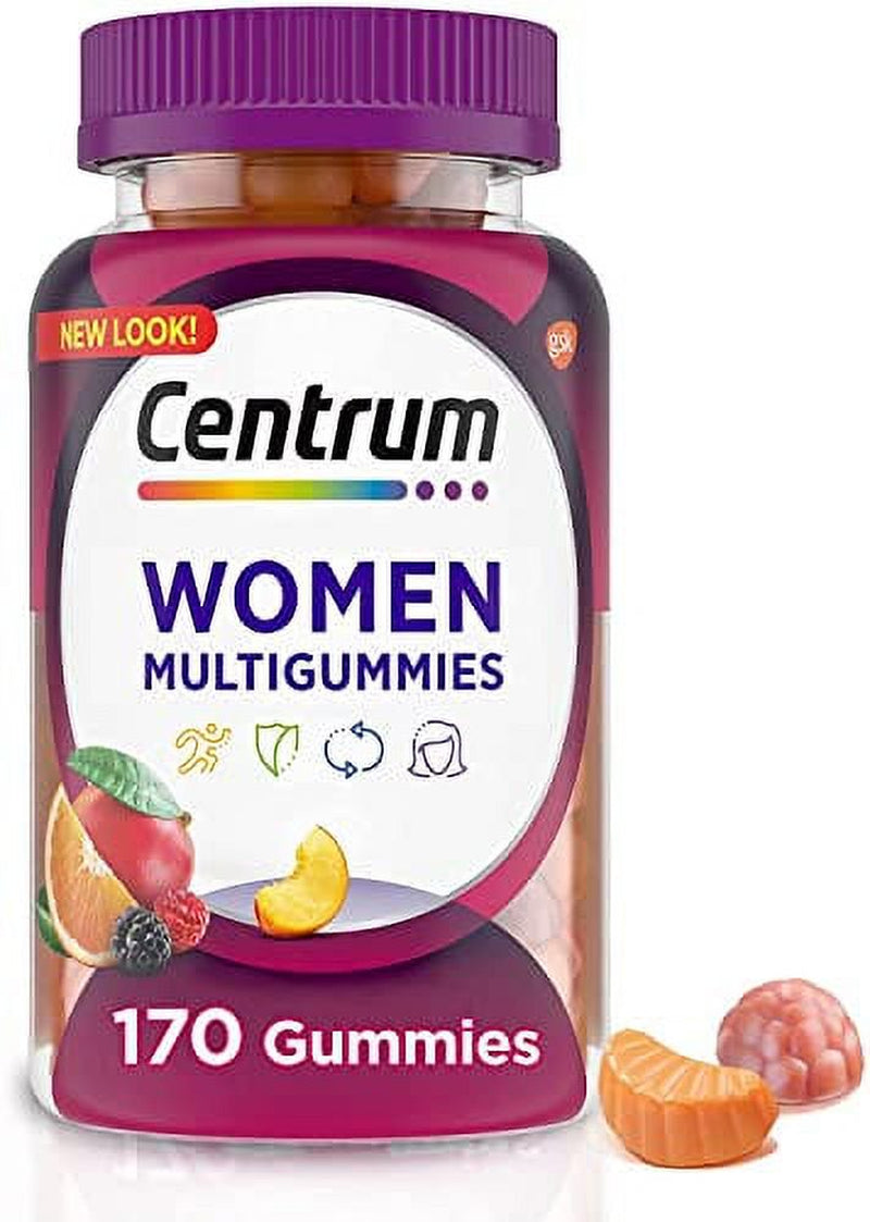 Centrum Multigummies Gummy Multivitamin for Women, 170 Count, 2 Pack