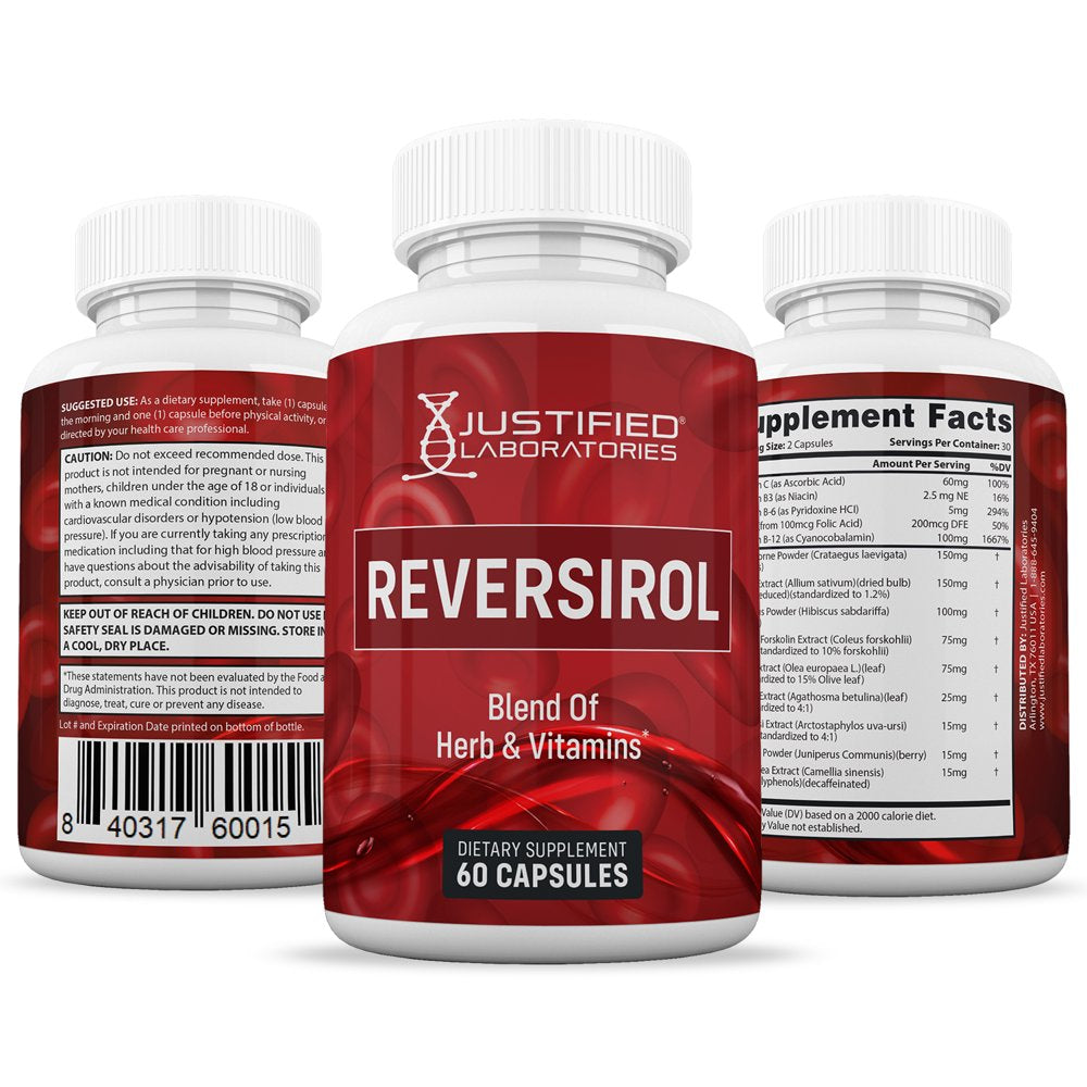 (5 Pack) Reversirol Premium Formula 688MG 300 Capsules