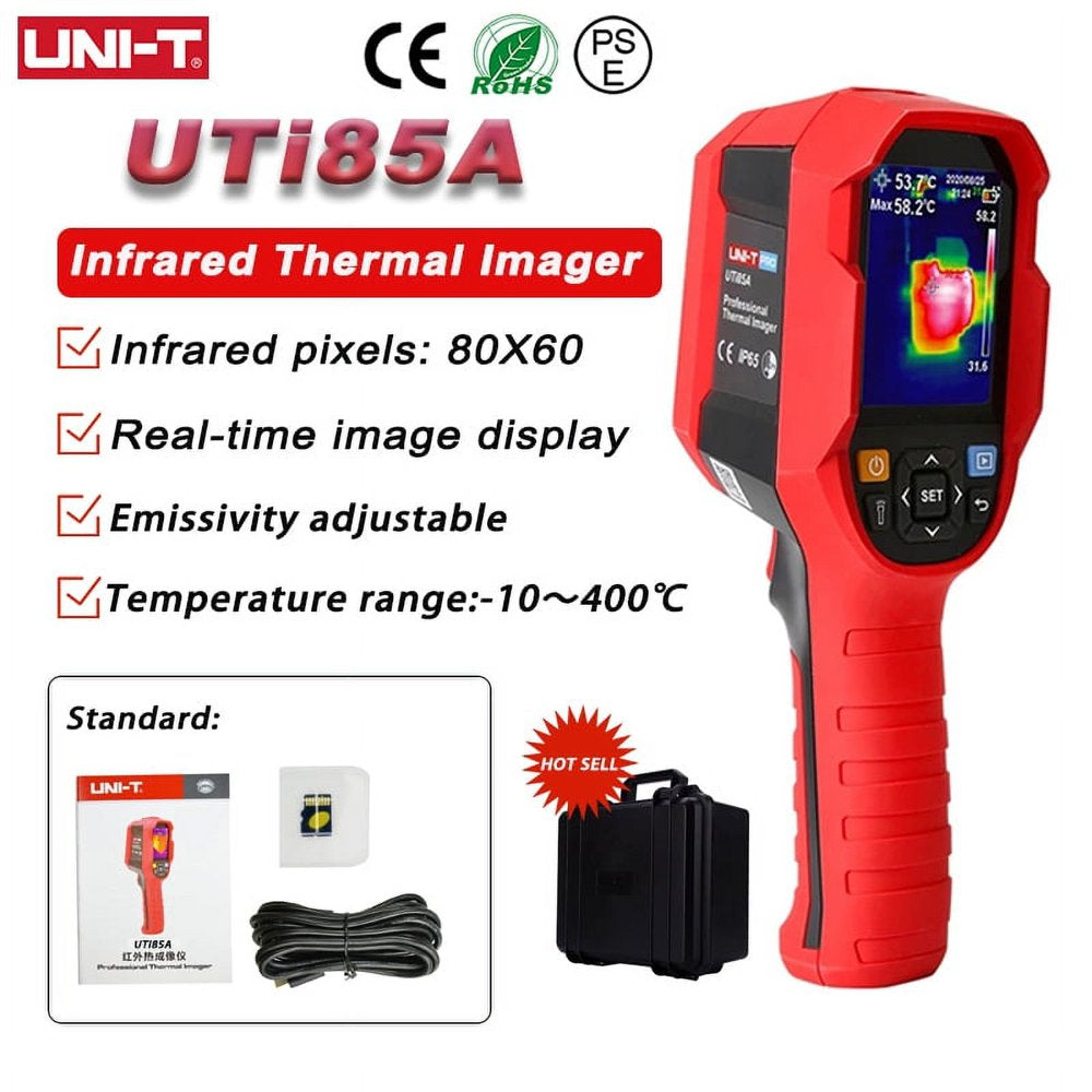 UNI-T Uti85A Infrared Thermometer Imager -10~400°C 80X60 Pixels Industrial Handheld USB Thermal Imaging Camera with Toolbox