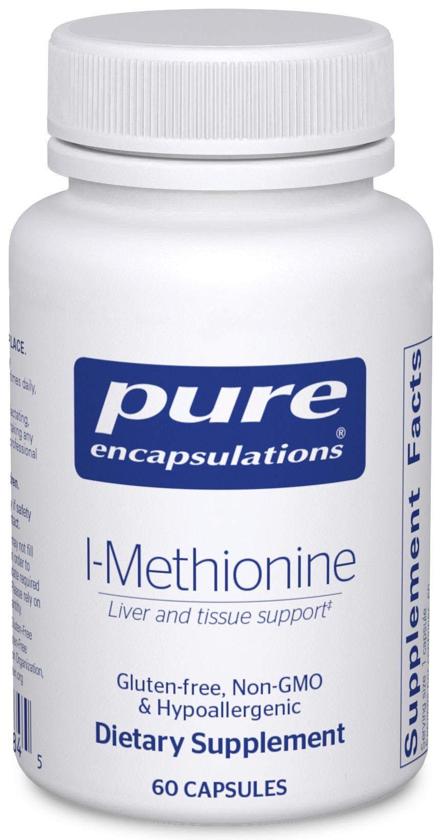 Pure Encapsulations L-Methionine | Glutathione and Amino Acid Supplement for Joints, Liver and Pancreas Support, Antioxidants, and Nervous System* | 60 Capsules