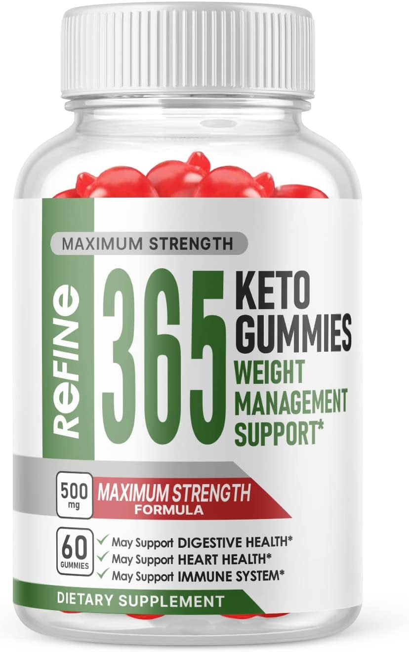 (1 Pack) Refine 365 Keto Gummies - Supplement for Weight Loss - Energy & Focus Boosting Dietary Supplements for Weight Management & Metabolism - Fat Burn - 60 Gummies